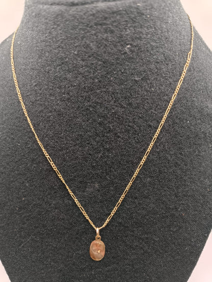 Cadena 3x1 con dije ORO 10k peso 3.5gr, usado