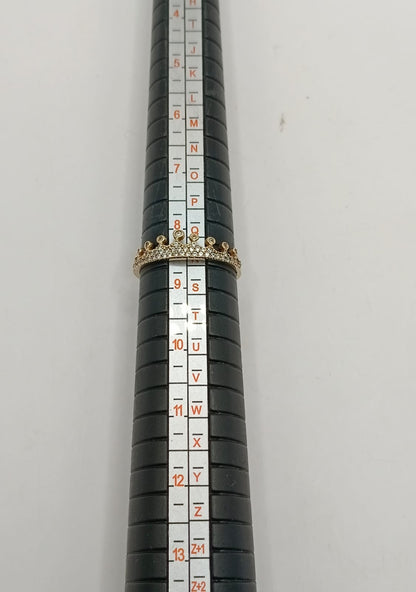Anillo corona ORO 10k peso 1.3gr, usado