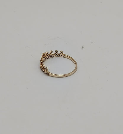 Anillo corona ORO 10k peso 1.3gr, usado