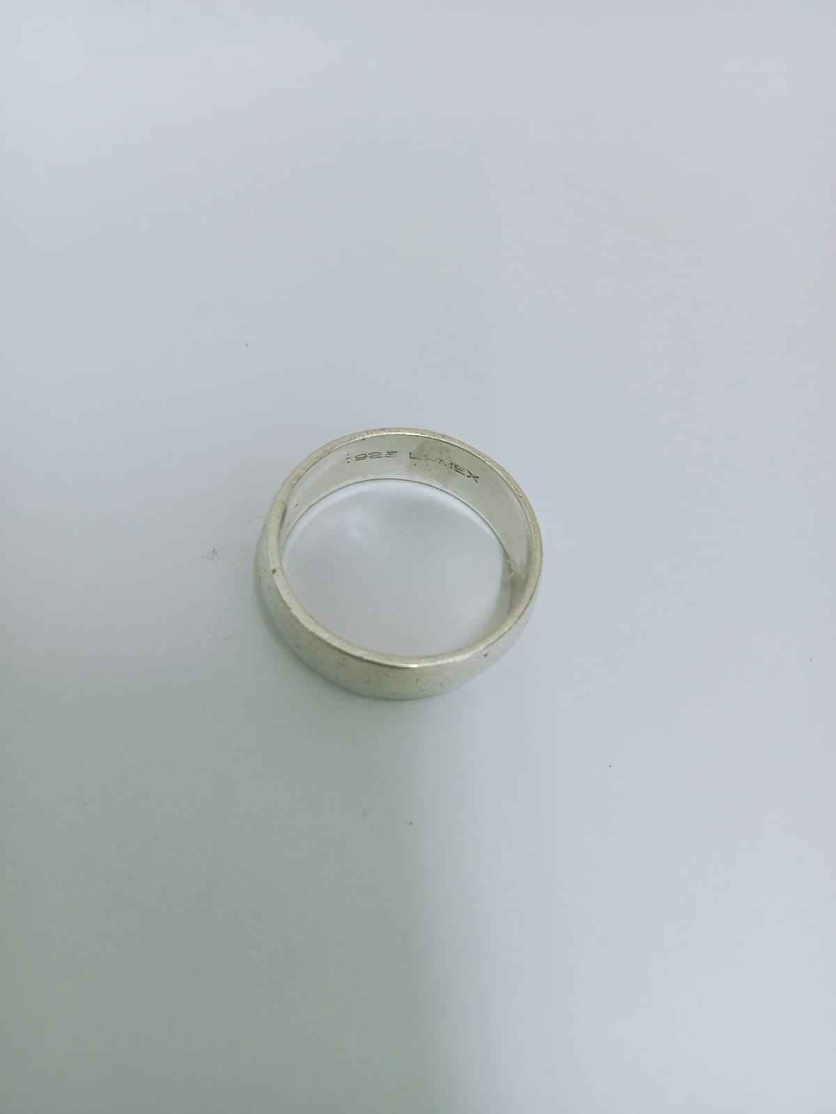 Argolla de Plata Diseño Liso – Talla 11