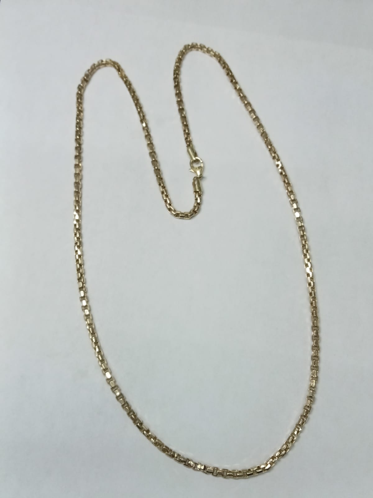 ✨ Cadena Vintage de Oro 10K – Estilo Caja | 30 cm | 13.5g ✨