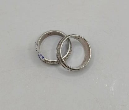 Argollas grabadas PLATA 925 peso 11.2gr #7, usado