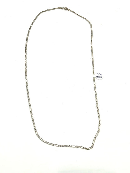 Cadena delgada tejido 3 x 1 de plata .925 peso 4.4gr 29cm