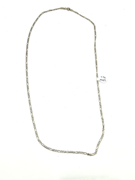 Cadena delgada tejido 3 x 1 de plata .925 peso 4.4gr 29cm
