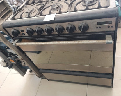 Estufa MABE x05500p 6 quemadores acero inaxidable, usado