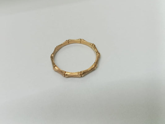 anillo de oro 14k -diseño huesitos