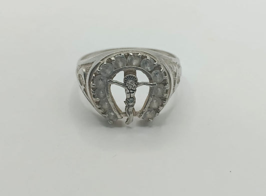 Anillo herradura PLATA 925 peso 5.9gr