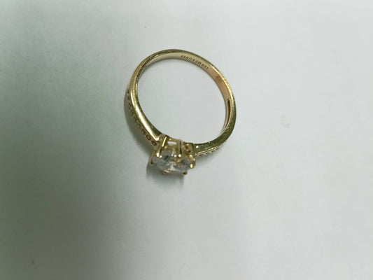 Anillo Solitario de Oro 10k – Talla 6.5