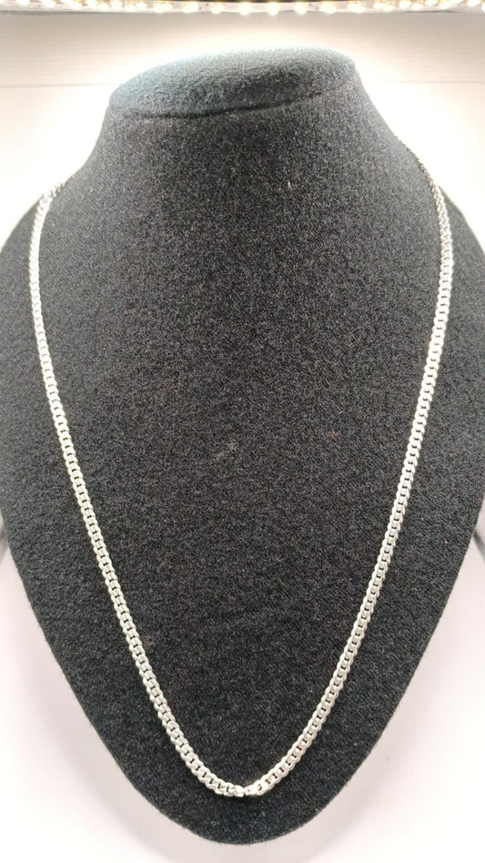 Collar de PLATA 925 eslabon 1x1 peso 15.5gr, nueva