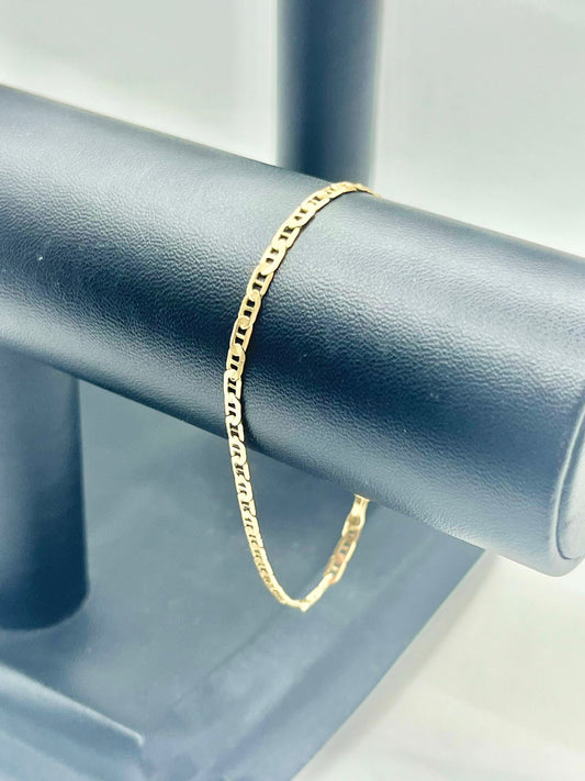 Pulsera de Oro Tejido Escalera — 14k | 2.7gr