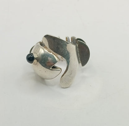 Anillo diseño de pez PLATA 925 peso 20.6gr