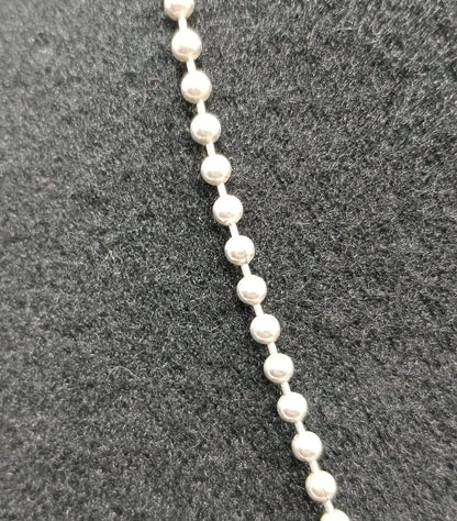 Collar de cuentas con dije PLATA 925 peso 23.9gr, usado