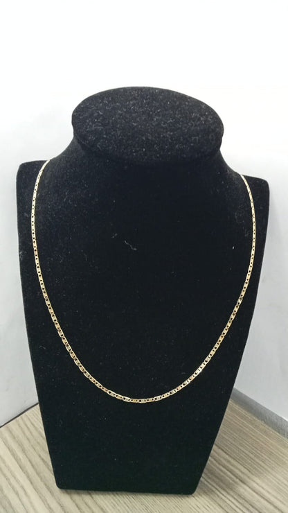 Cadena estilo gucci  10k 3.1gr 22cm largo
