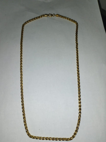 ✨ Cadena Trenzada de Oro de 14 Kilates ✨