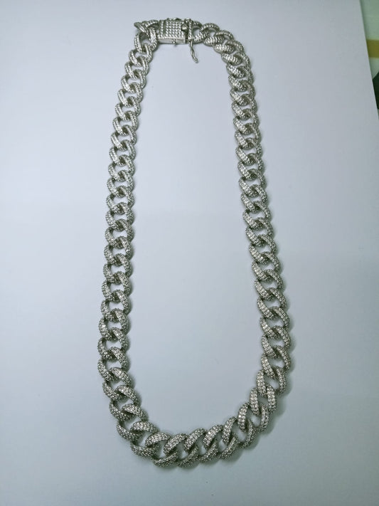 Cadena de Plata Diamantada – 80.5 g / 24 cm