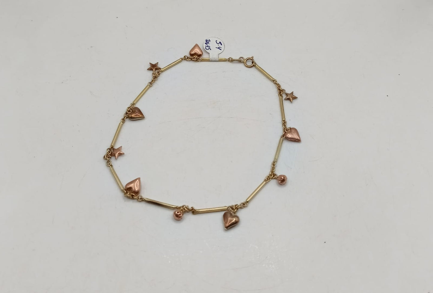 Pulsera de pie ORO 8k peso 5.4gr, usado
