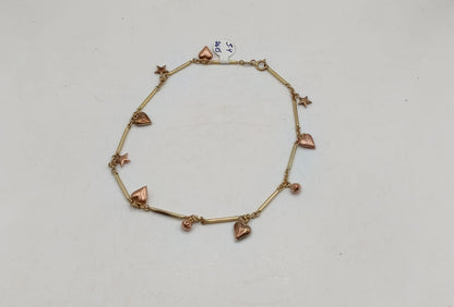 Pulsera de pie ORO 8k peso 5.4gr, usado