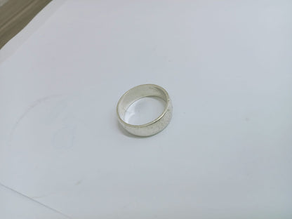 Argolla de Plata Diseño Liso – Talla 11