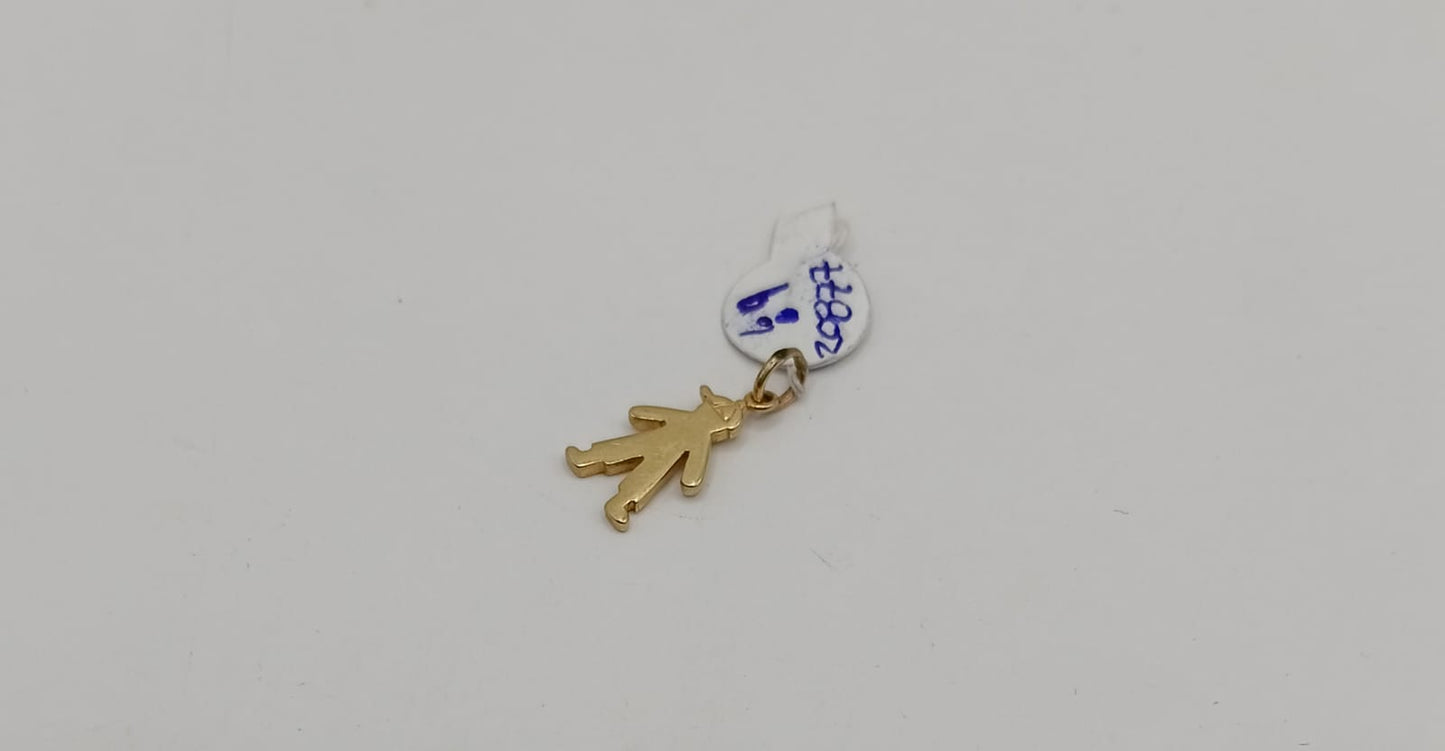 Dije de niño ORO 14K peso .9gr, usado