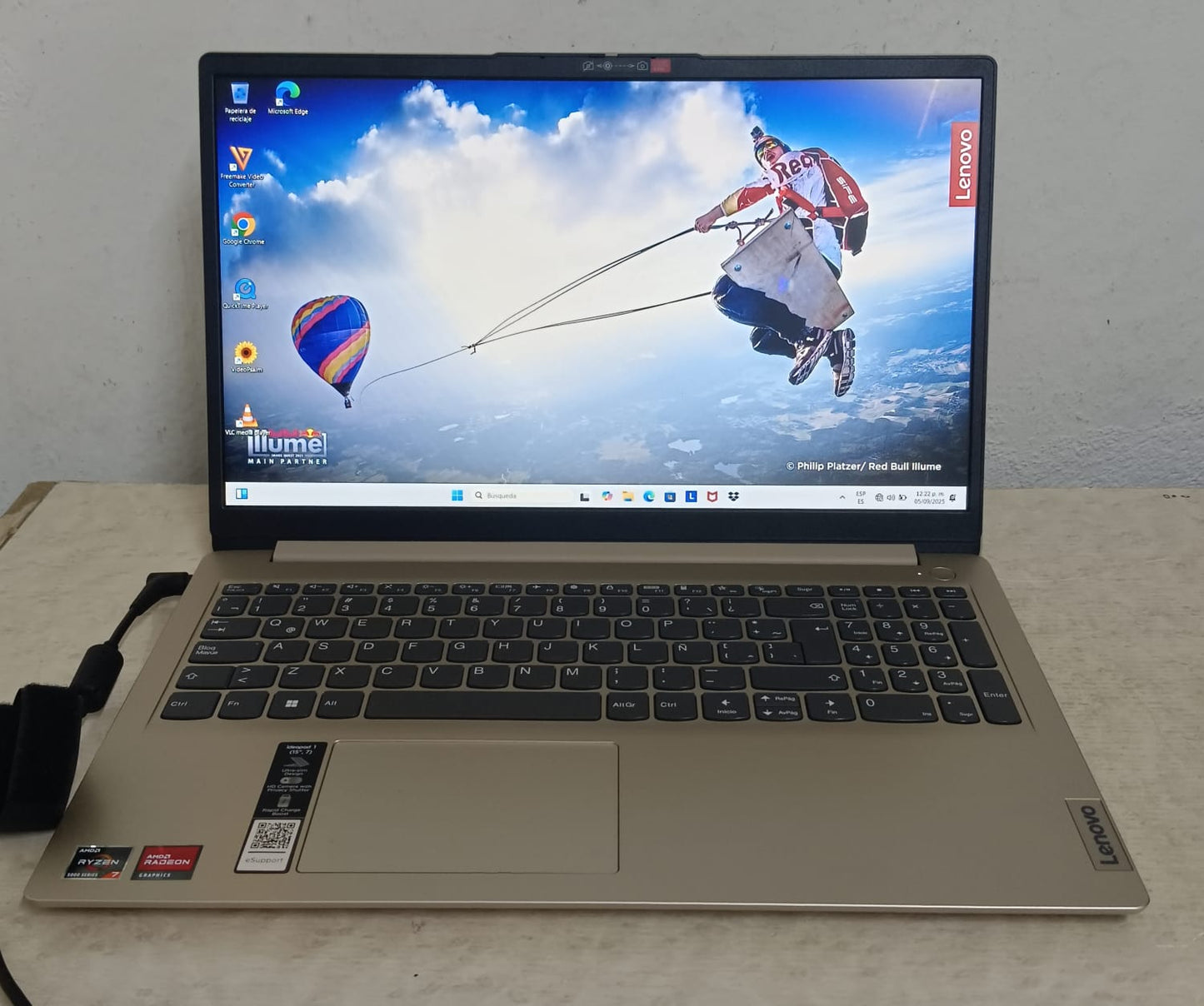 Laptop LENOVO Ideapad 1 480gb ssd 16ram ryzen 7, usado
