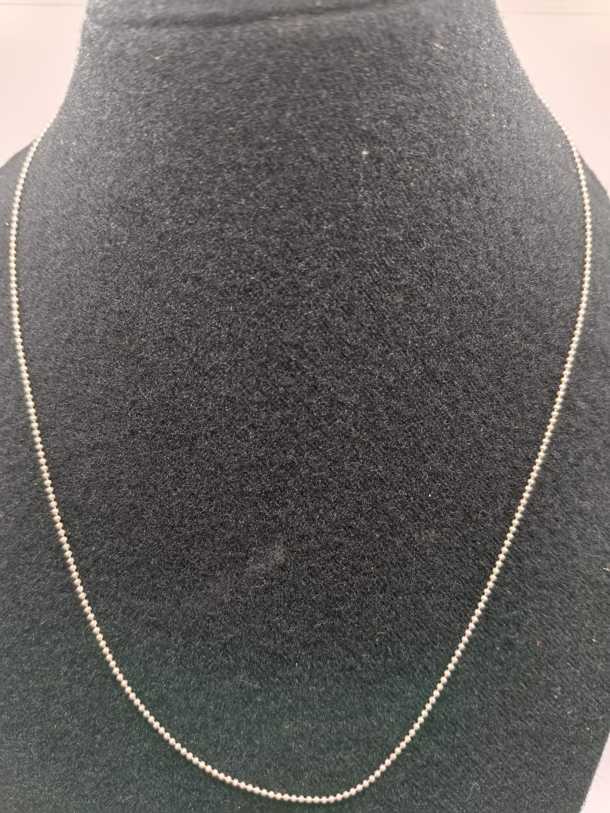 Collar punto seguido PLATA 925 peso 2.5gr 60cm, usado