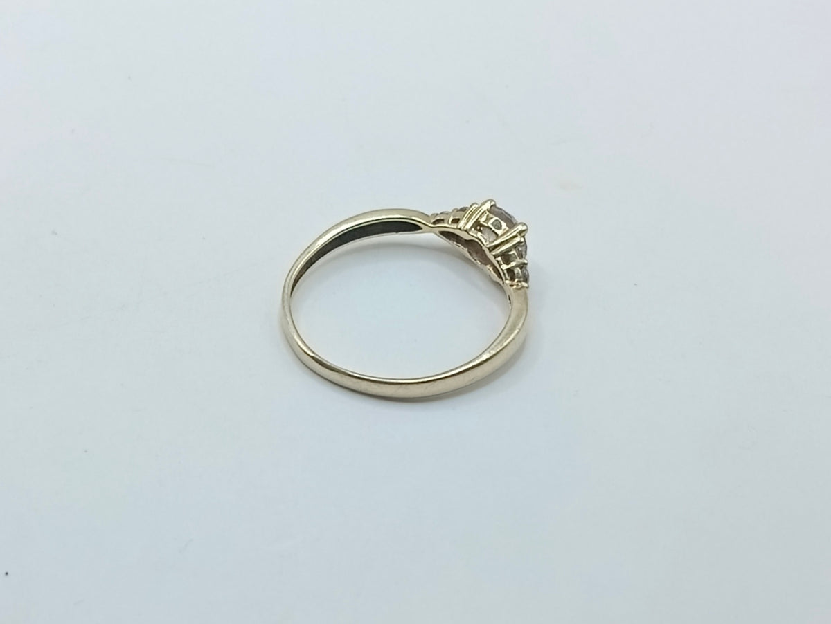 Solitario ORO 10k peso 1.6gr