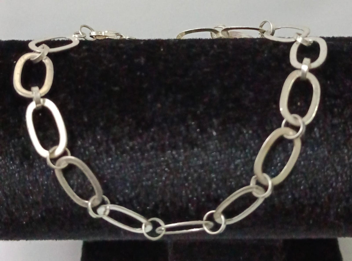 Pulsera eslabon 1x1 PLATA 925 peso 3.9gr, usado