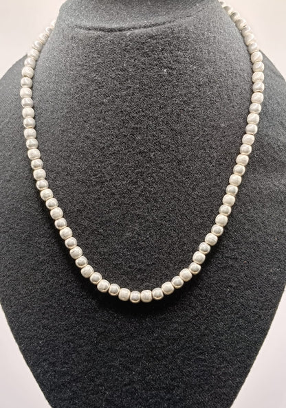 Collar de cuentas PLATA 925 peso 41.4gr, usado