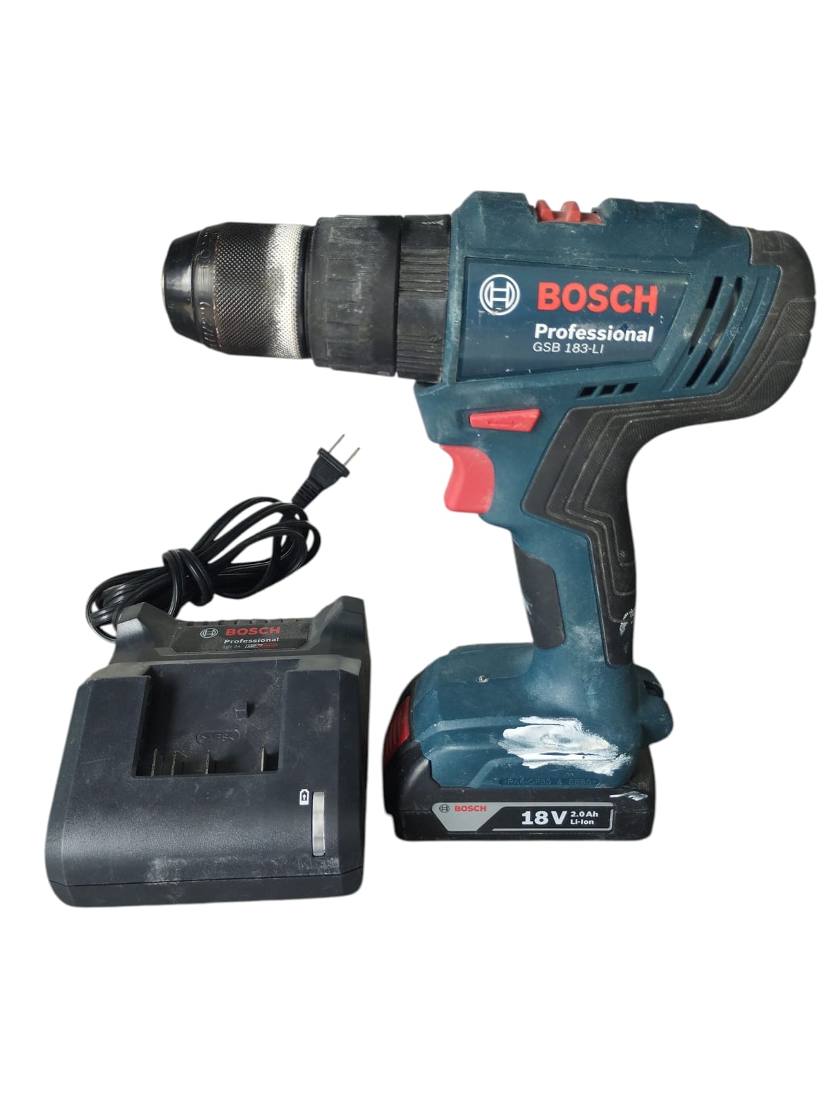 🔧 TALADRO PERCUTOR BOSCH GSB 183-LI - USADO 🔋