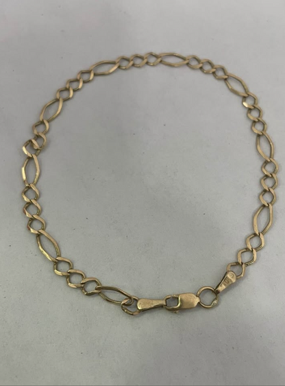 Pulsera de Oro 10k/2.3gr/20 cm largo/3 mm ancho