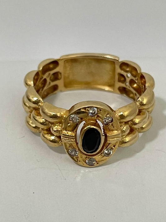 Anillo de Oro con piedra 18K/5.6gr