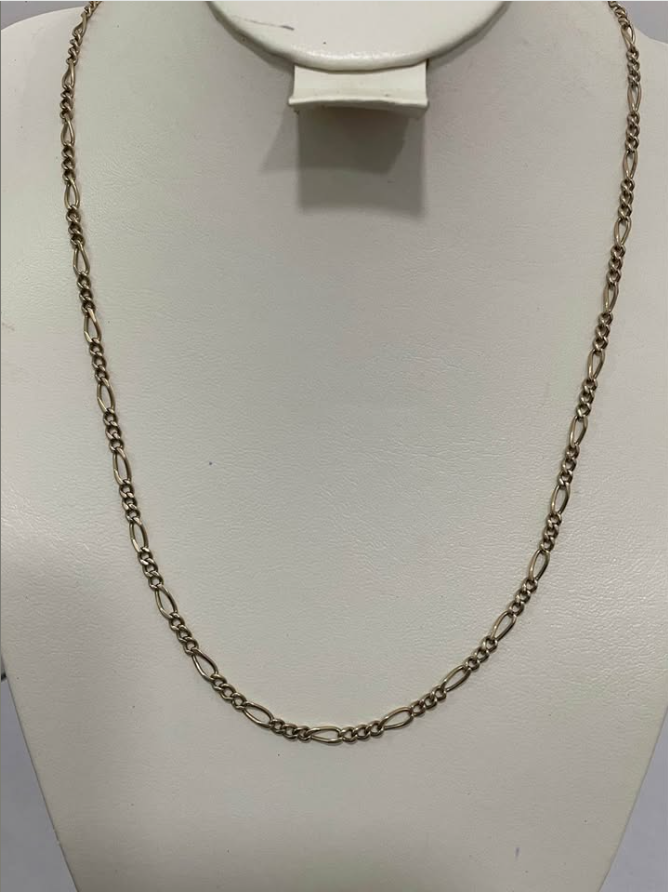 Cadena de oro 8K | 10.9 g | 60 cm largo | 3 mm ancho