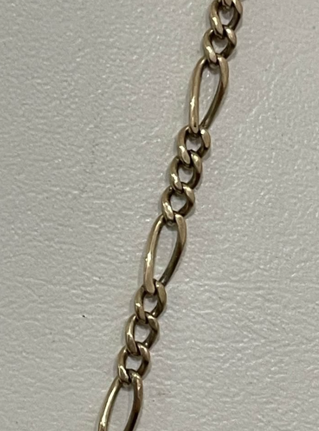 Cadena de oro 8K | 10.9 g | 60 cm largo | 3 mm ancho