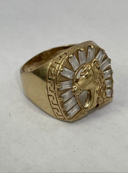 Anillo de oro 10k / 8.3g / 20.6 mm/ #11