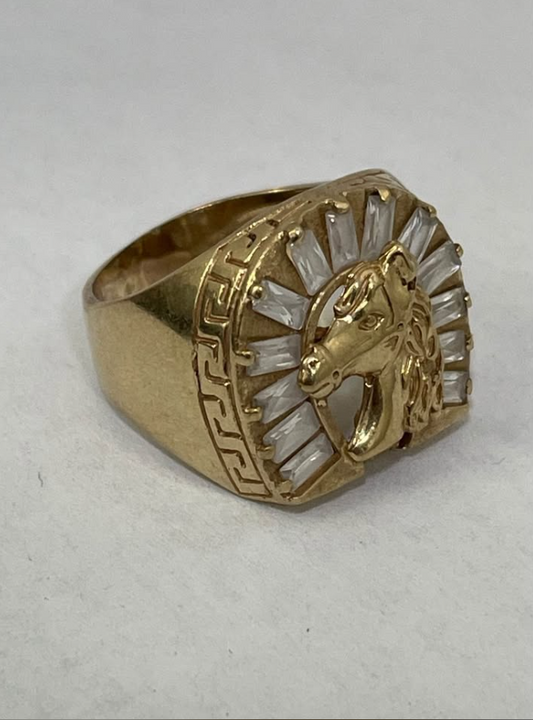 Anillo de oro 10k / 8.3g / 20.6 mm/ #11