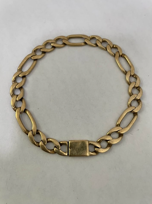 Pulsera 10k / 26.7g / 27cm largo / 9mm ancho