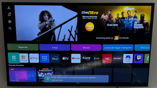 Pantalla LG Smart TV 50" – Usada