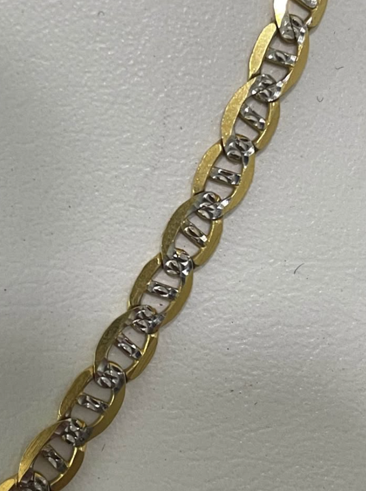Cadena de Oro 10K – 9.4 g • 46 cm largo • 4 mm ancho