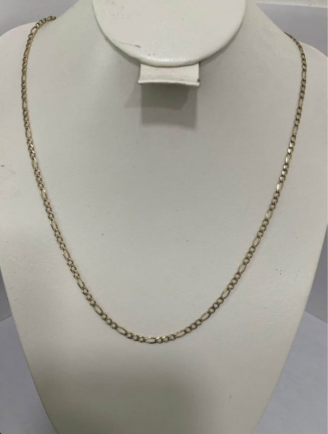 Cadena de Oro 10K – 6.8 g • 58 cm largo • 3 mm ancho