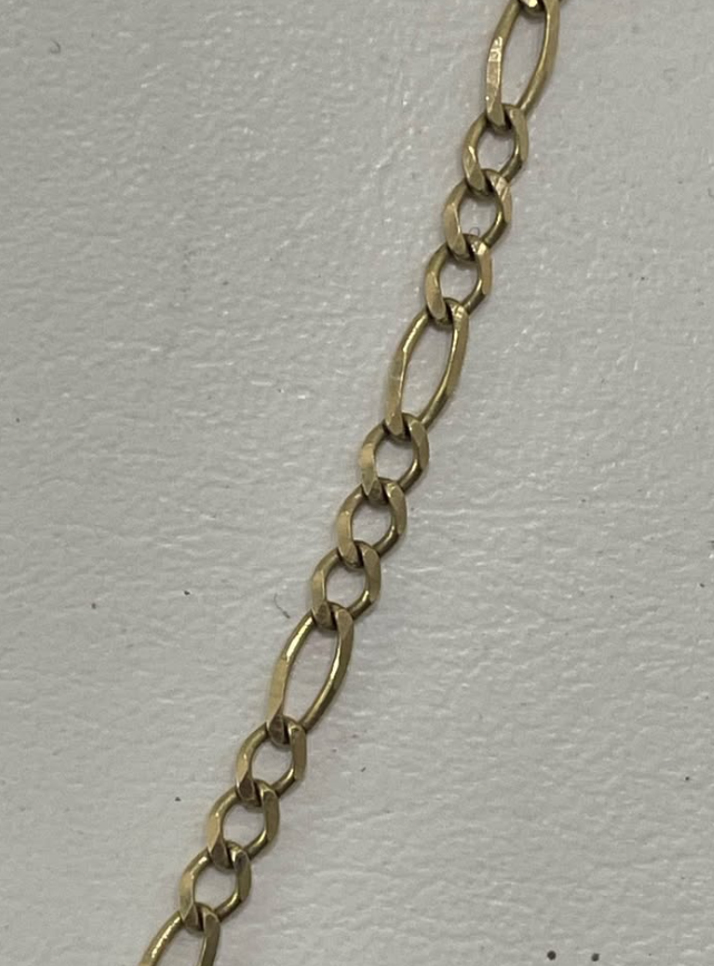 Cadena de Oro 10K – 6.8 g • 58 cm largo • 3 mm ancho