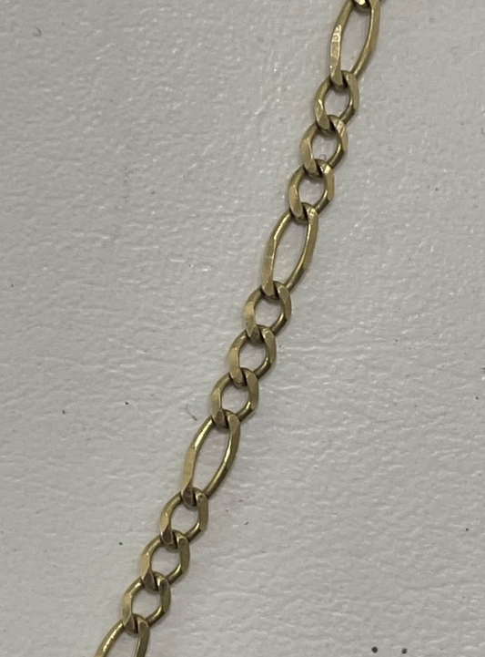 Cadena de Oro 10K – 6.8 g • 58 cm largo • 3 mm ancho