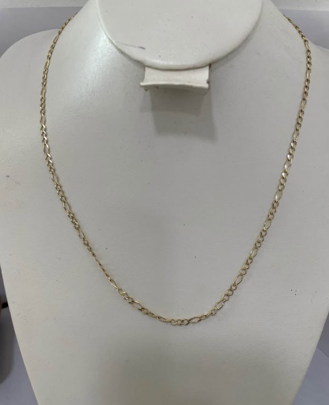 Cadena de Oro 10K – 3.5 g • 45 cm largo • 20 mm ancho
