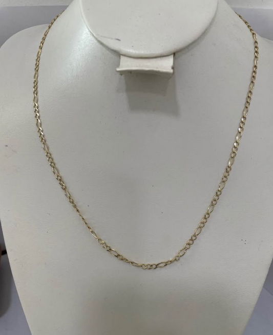 Cadena de Oro 10K – 3.5 g • 45 cm largo • 20 mm ancho