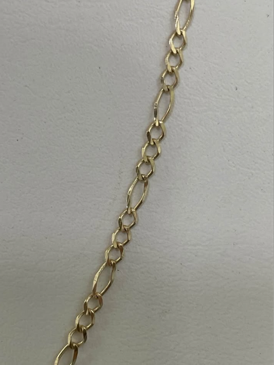 Cadena de Oro 10K – 3.5 g • 45 cm largo • 20 mm ancho