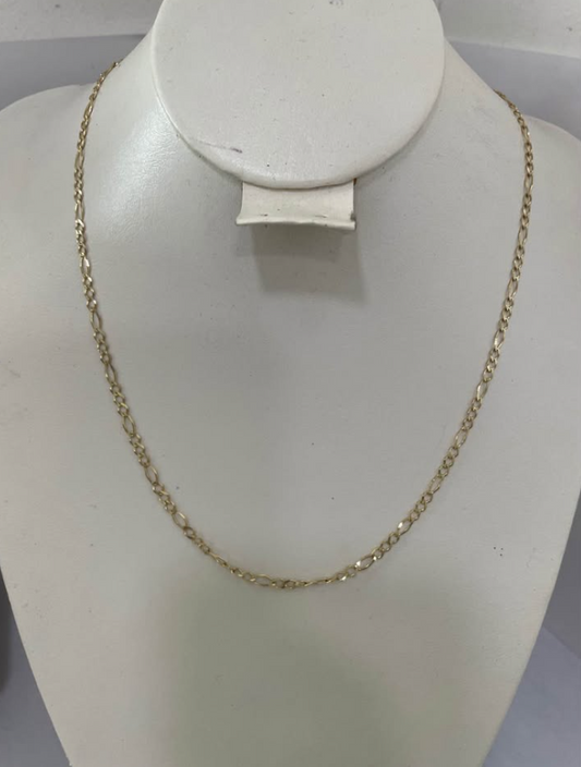Cadena de Oro 10K – 3.4 g • 44 cm largo • 2 mm ancho