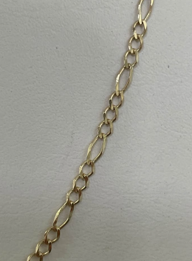 Cadena de Oro 10K – 3.4 g • 44 cm largo • 2 mm ancho