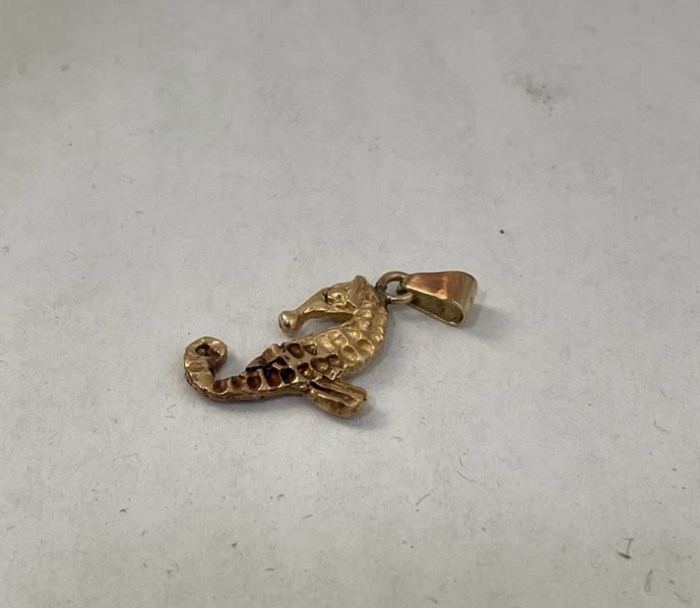 Dije de Oro 14K – Caballito de Mar | 2.7 g