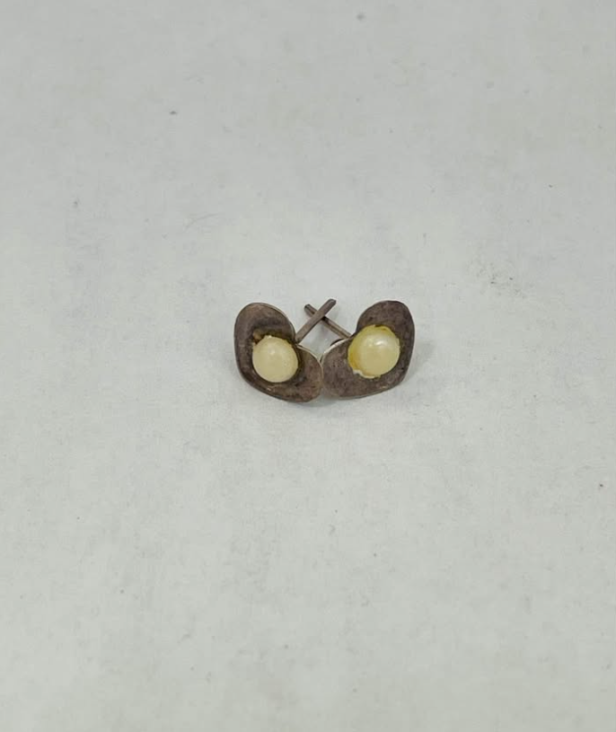 Aretes Corazón Blanco de Plata .925 – 0.7 g