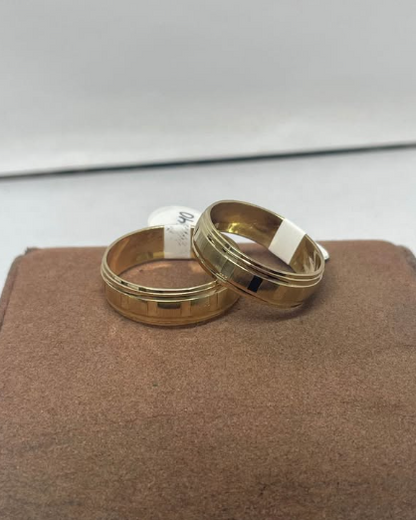 Argollas de Matrimonio Oro 10k / 5.8gr / Tallas #9 y #11