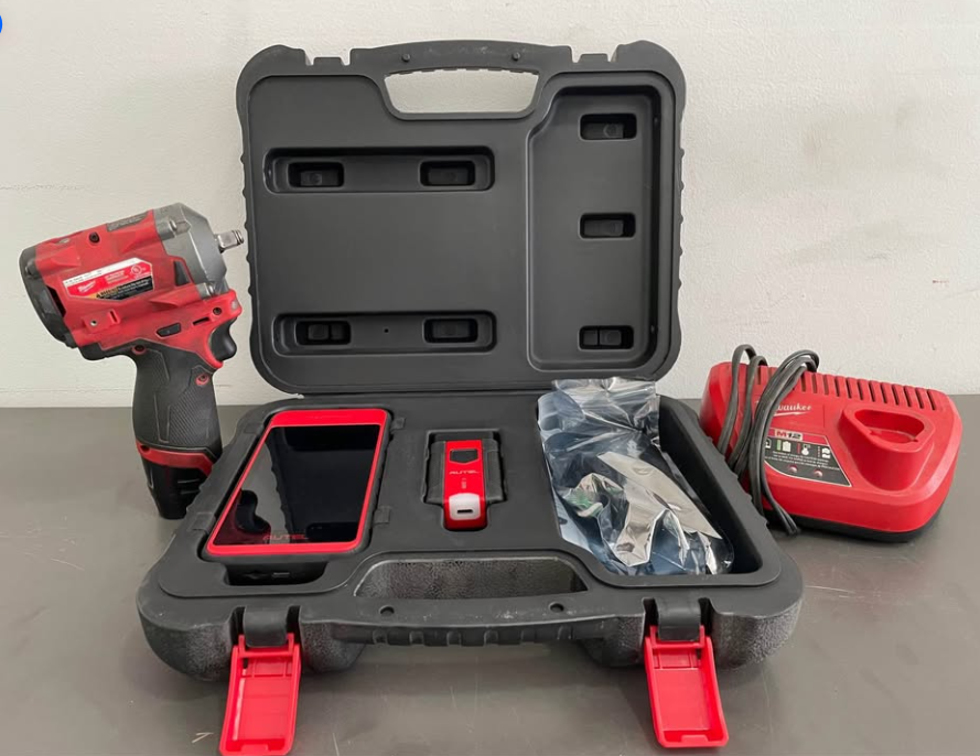 Combo/ Llave de impacto corta milwaukee M12 fuel y Escáner programador de sensores Autel its600 pro